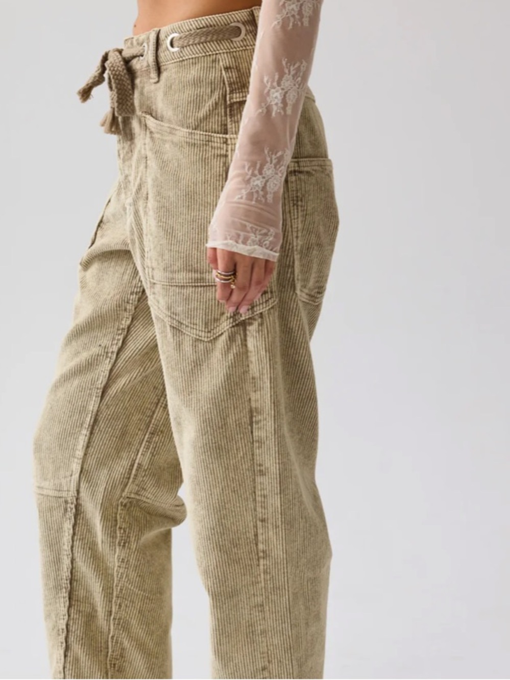 Bohme Corduroy Barrel Pants - Picture 3 of 5